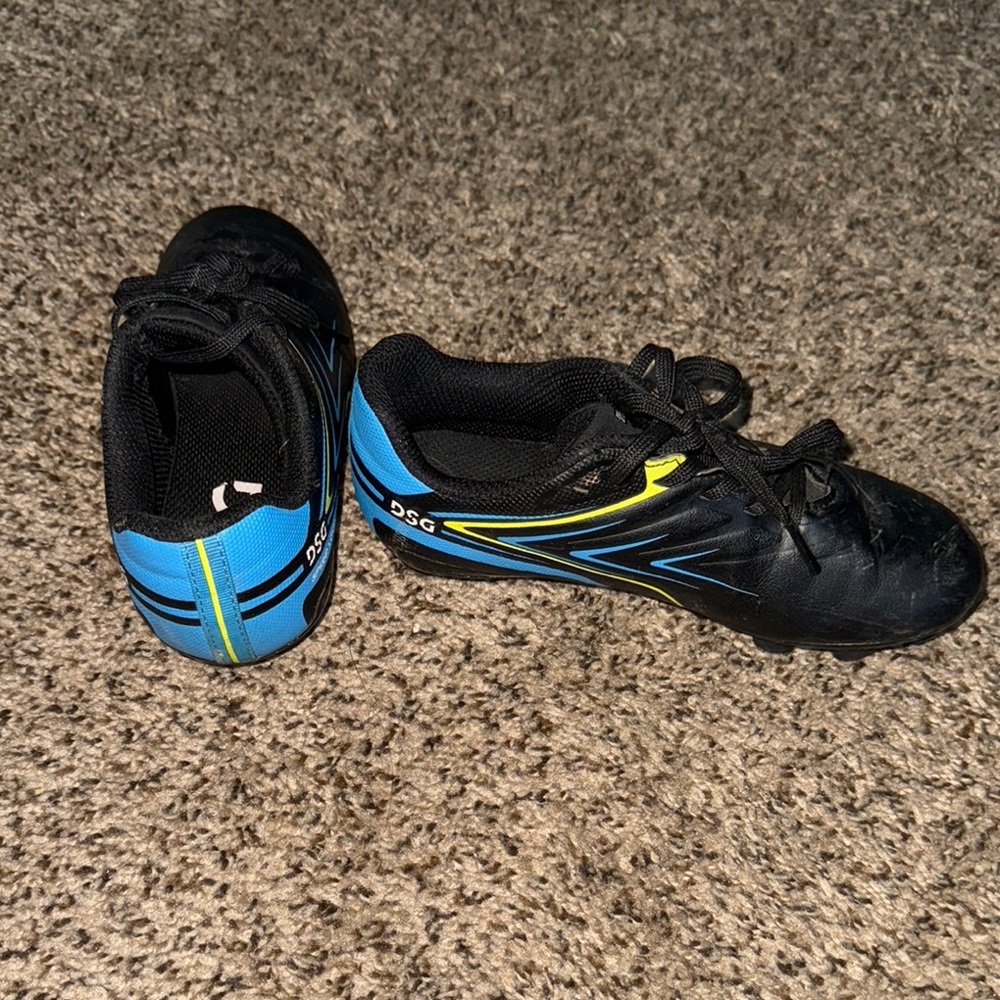 DSG Black and Blue Sneakers with Sporty Design
